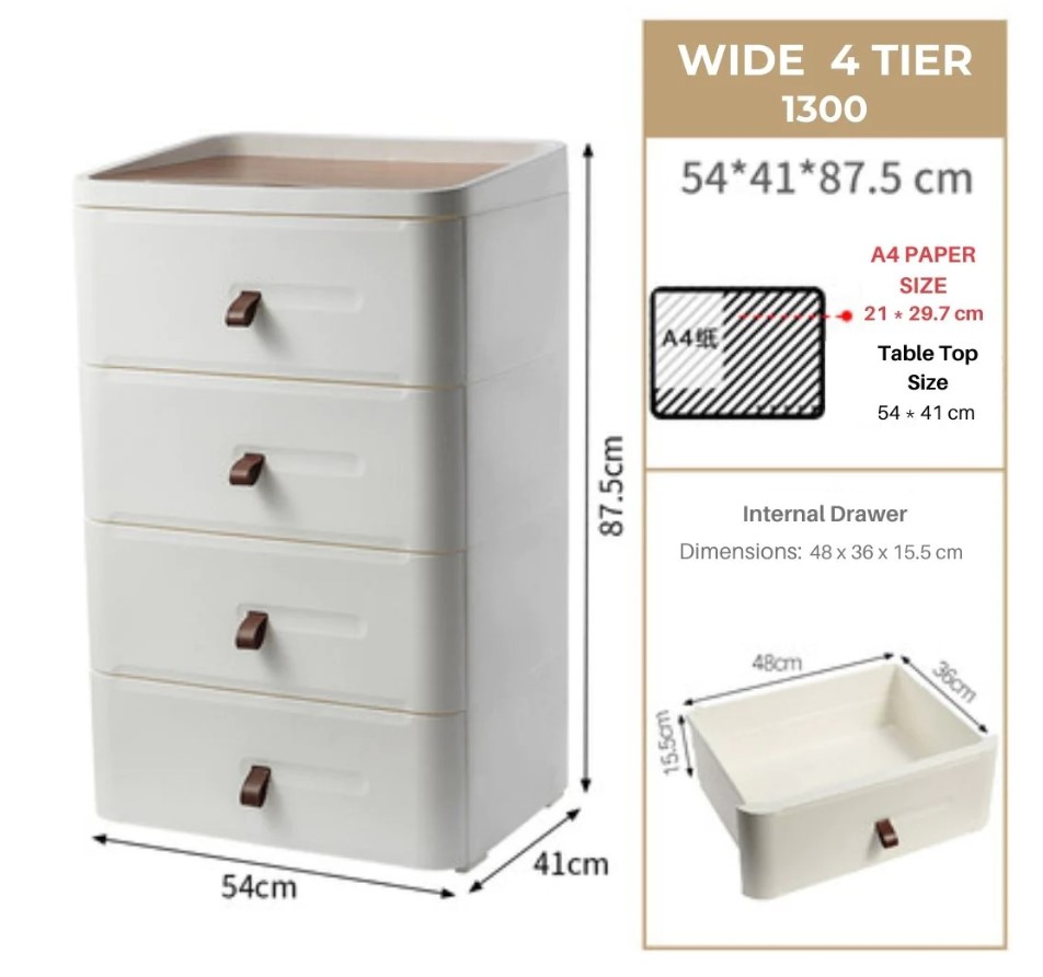 MULTIPURPOSE BEDSIDE ORGANISER DRAWER WIDE